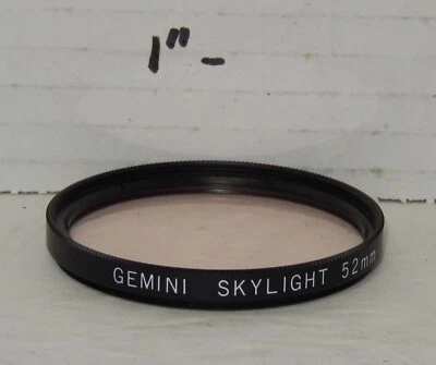 Gemini 52mm Skylight CAMERA Lens FILTER DIGITAL OR FILM - Image 1 of 3