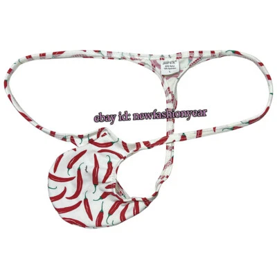 Men's G-String Underwear Male Bikini Thong Bulge Pouch Tangas Beach Sunbathing - Image 1 of 4