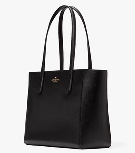 ZZZ Spade Staci Black Saffiano Leather Tote Bag KG473 Purse Handbag NWT $359 - Picture 1 of 7