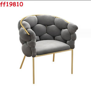 Nordic White Bubble Chair - Gold Lounge Chair- Free shipping