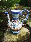 Magnifique Vase Cruche Pichet Faience Vintage Decor Signe Delft 15 Cm