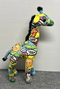 Wild Republic Giraffe 16" Plush Message From the Planet Conservation Multicolor - Picture 1 of 5