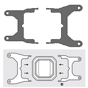 Buckle Mounting Bracket Holder for Corsair Hydro Series H60 H100i H115i H150i - Bild 1 von 3