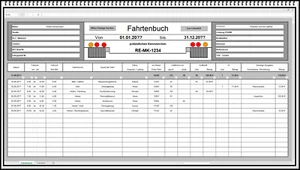 Computer Fahrtenbuch Finanzamt Betriebsfahrten Ordnungsamt MPU Geschäftsfahrten - Bild 1 von 2