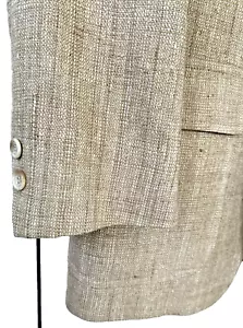 Vtg Brooks Brothers Brooksgate Sport Coat 38 39 Beige 100% Silk Blazer USA Made - Picture 1 of 17