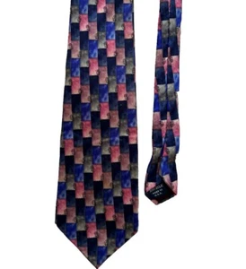 COCKTAIL COLORS Men's Neck Tie Mod Geometric Colorful 100% Silk made in USA - Picture 1 of 5
