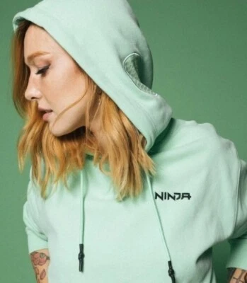 NUEVO SIN ETIQUETAS Hombres Equipo NINJA Killer Merch Verde Como Nuevo Auriculares para Jugadores Sudadera con Capucha Soldado S Foto 1 de 4