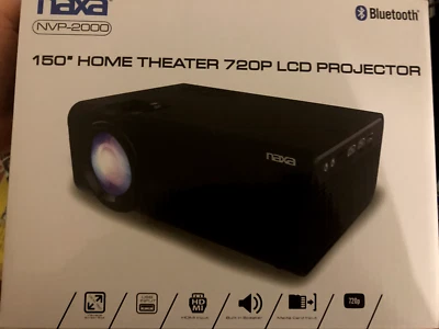 NAXA NVP-2000 150" Home Theather 720P LCD Projector - NEW - Image 1 of 2