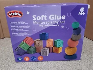 Heirio Soft Glue Montessori toy set - Picture 1 of 3
