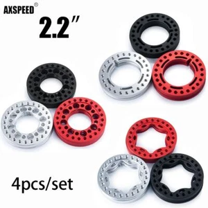 AXSPEED 4x Alloy 2.2" Wheel Outer Rings for 2.2" Wheel Rim 1/10 RC Crawler Car - Picture 1 of 21