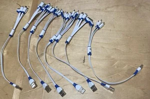 Multi-connector USB Power Cords (iPhone, Android) Lot Of 8 - Picture 1 of 2