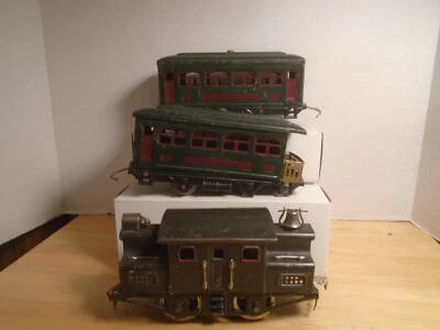 1920'S VINTAGE PREWAR LIONEL O GAUGE #152 LOCO, 529 & 530 PASSENGER CARS - Image 1 of 4