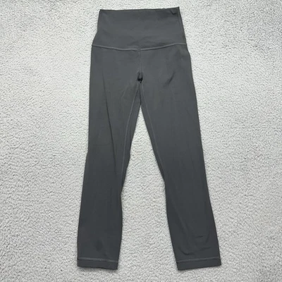 "Pantalones leggings negros de yoga Lululemon LW6AS8S para mujer talla 2 Align Crop 21""" Foto 1 de 4