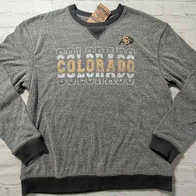 Women's Large Colorado Buffaloes Ultra Soft Crew Neck Fleece Sweatshirt - NEW - Image 1 of 4