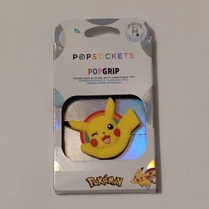 NIB Popsockets PopGrip Pokemon Pikachu Silcone Phone Grip Holder Stand - Picture 1 of 4