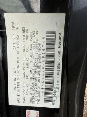 Barra de dirección y piñón Mitsubishi Eclipse 1995-1999 Foto 1 de 4