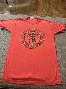 VERY Vintage Queensryche Rage For Order Tour T-shirt 1986 1987 Super Soft Sz M ? - Picture 1 of 9