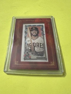 2024 Topps Allen & Ginter Framed Mini Cloth #6 Xander Bogaerts 7/10 Padres - Image 1 of 2