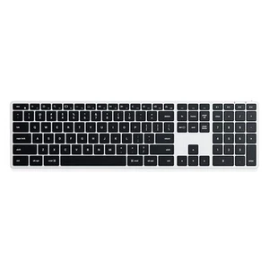 Bezprzewodowa klawiatura Satechi Slim X3, Bluetooth, biała skóra, srebrna - Zdjęcie 1 z 7