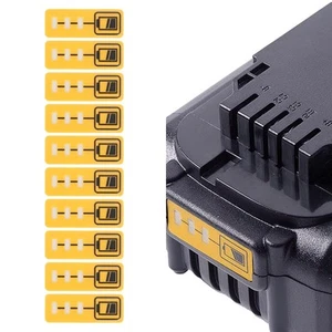 Battery Stickers Pack of 10 for Dewalt For DCB200 DCB140 Capacity Labels - Picture 1 of 9