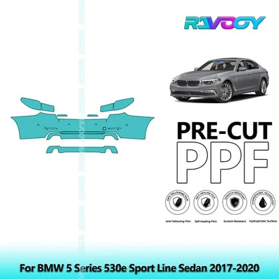 Kit PPF de protección de pintura precortada para BMW Serie 5 530e Sport Line Sedán 2017-2020 Foto 1 de 4