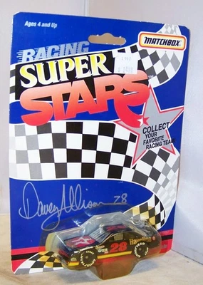 1:64 MATCHBOX RACING SUPER STARS 1992 #28 TEXACO HAVOLINE FORD DAVEY ALLISON MIP - Image 1 of 2