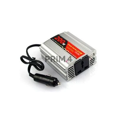 Inverter Convertitore da Auto Presa Accendisigari 12V a DC-AC 200W con USB - Image 1 of 4
