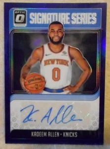 2018-19 Kadeem Allen Donruss Optic Purple Prizm AUTO.....New York Knicks - Bild 1 von 2