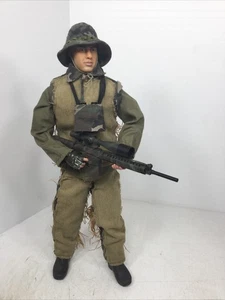 1/6 CUSTOM US ARMY / USMC MODERN SNIPER IN GHILLIE SUIT M-16 SNIPER RIFLE - Bild 1 von 22