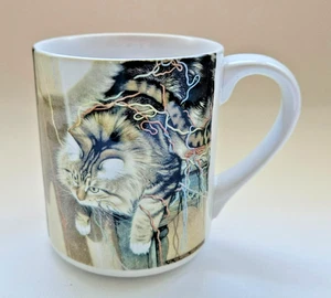 Braldt Bralds Keramik Katze Kaffeetasse Tisch Manieren EUC - Bild 1 von 8