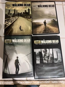 The Walking Dead DVD Lot, Season 1, 3, 4, 5 AMC Horror Zombie Very Good - Picture 1 of 1