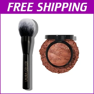 Cruelty-Free Baked Bronzer & Brush - Perfect for Sun-Kissed, Year-Round Allure - Picture 1 of 11