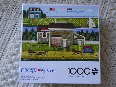 Charles Wysocki RED WHALE INN 1000 Puzzle Buffalo New - Image 1 of 2