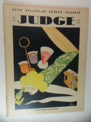 JUDGE MAGAZINE JULY 13 1929 TECHNICAL KNOCKOUT COVER DR THEODOR SEUSS - Image 1 of 4