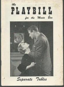 Eric Portman and Margaret Leighton in Separate Tables 1956 Playbill Theater - Picture 1 of 1