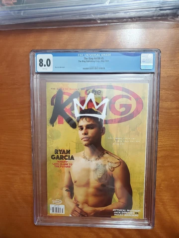 The Ring Magazine RYAN GARCIA kingry May 2021 NEW  Gervonta Davis TANK Cgc 8.0 Cover