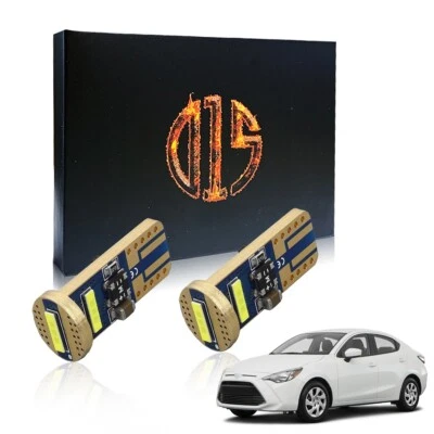 2 x 白色 T10 194 W5W LED 车牌灯泡适用于 2007 - 2020 年丰田 Yaris — 第 1/4 张图片