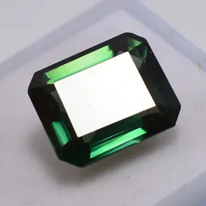 8.00 Ct Natural Green Tsavorite Garnet Emerald Certified Flawless Loose Gemstone - Picture 1 of 4