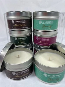 (8) Rare Essence HOPE Meditation Essential Oil Spa Candle Aromatherapy 4oz Tin - Picture 1 of 5