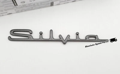 NUEVO OEM Nissan S14 Negro Cromo Silvia Tapa Maletero Emblema Bota Insignia 84895-65F60 Foto 1 de 2