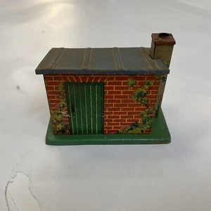 TIN TOY No.27 MECCANO PRE WAR TINPLATE COTTAGE DEPOT WORK SHED O GAUGE TRAIN - Picture 1 of 9