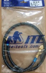ITE Refrigerant Service Blue Hose 1/4" SAE Heavy/D 90cm 36" + Valve HDS-36-B/V - Picture 1 of 1