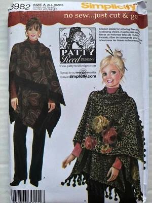 Pattern Simplicity 3982, misses’pants and one size no sew wraps, All szies - Image 1 of 2