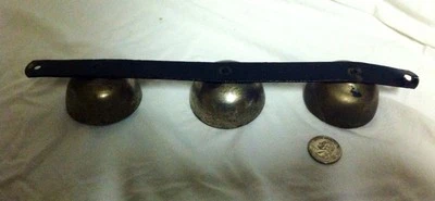 Antiguo juego de 3 timbres cromados de puerta de tienda general bonito "¡Anillo!" Foto 1 de 4
