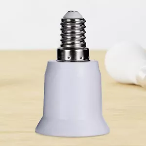 5pcs E14 to E27 Base Screw Light Lamp Bulb Holder Adapter Socket Converter - Picture 1 of 4