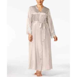 Flora By Flora Nikrooz L58310 Champagne Plus Size Satin Stella Robe Size 2X - Picture 1 of 3