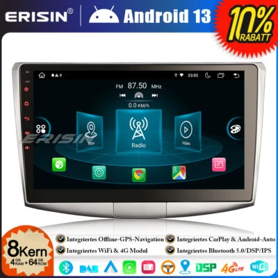 8-Kern 64GB Android 14 Autoradio GPS Navi für VW Passat B6/B7/CC CarPlay DAB+OBD - Bild 1 von 4
