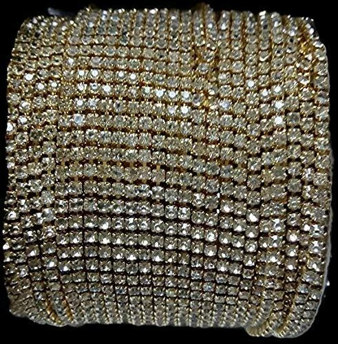 Stone Chain for Jewellery Making Pack Ideal for Silk Thread Bangle 2MM 10mtr  - Image 1 of 4