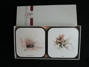 Vintage The CASA Collection MARSUPIALS 6 Coasters of Distinction - Picture 1 of 7