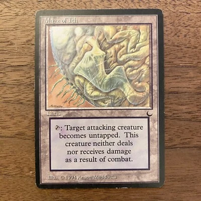 Maze of Ith Land LP Lightly Played MTG Dark Magic Off-Center FAST SHIPPING - Image 1 of 2